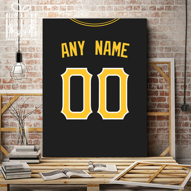 Pittsburgh Jersey Custom Canvas Print Wall Art for Boy Girl Men Women Baseball Personalized Canvas Art